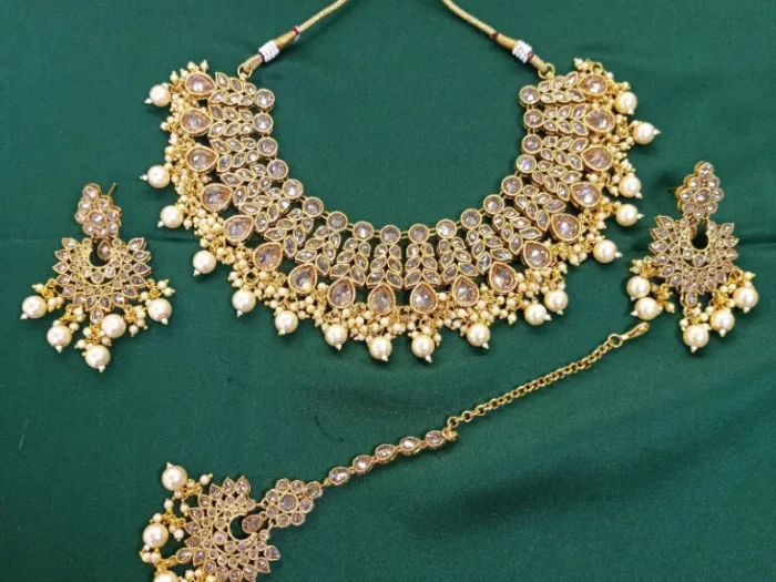 24k gold plated Real kundan Guluband
