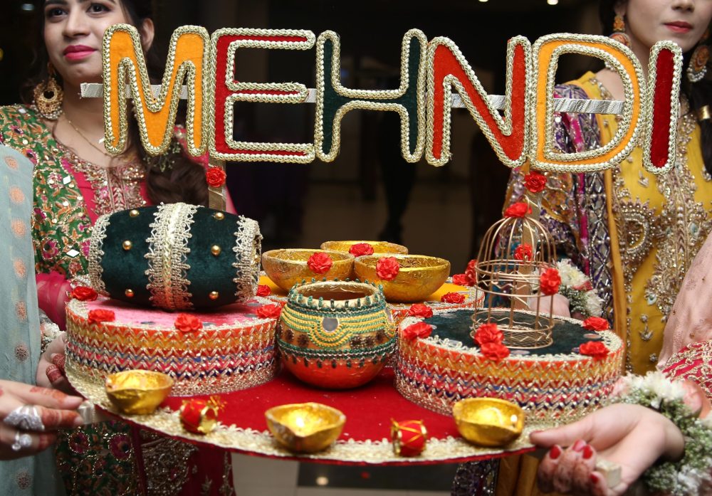 Mehndi Rasam Thaal Big, Wedding Decoration