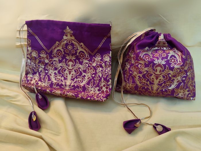 Luxury hand block printed bridesmaid goodie bag Pakistan