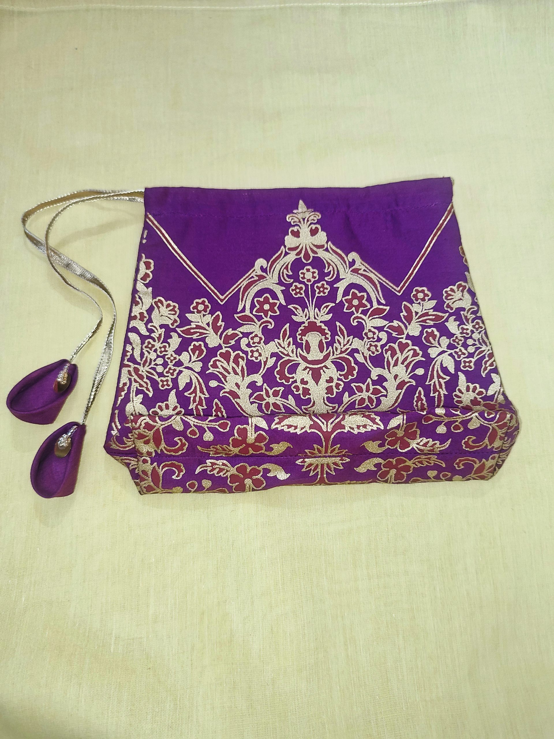 1764665492642 Eco-friendly Pakistani wedding gift bag with traditional block print